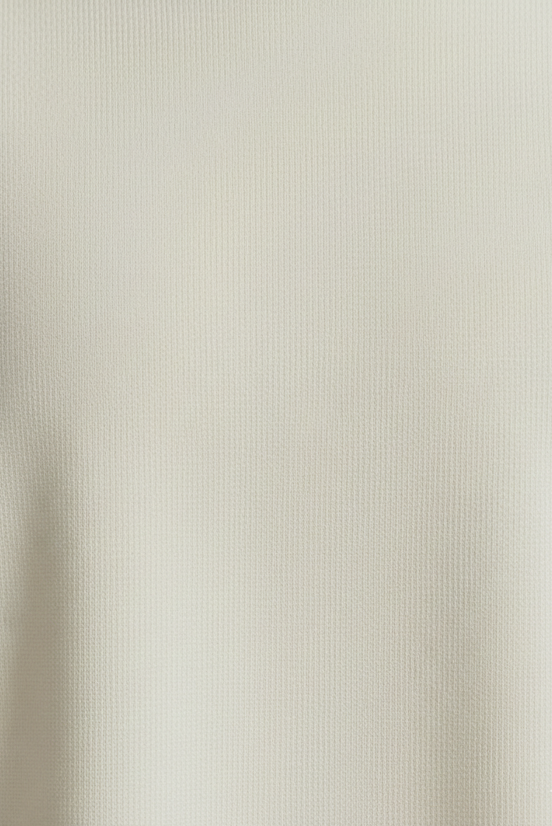Close-up of ivory JKNZ T-shirt fabric texture